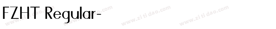 FZHT Regular字体转换